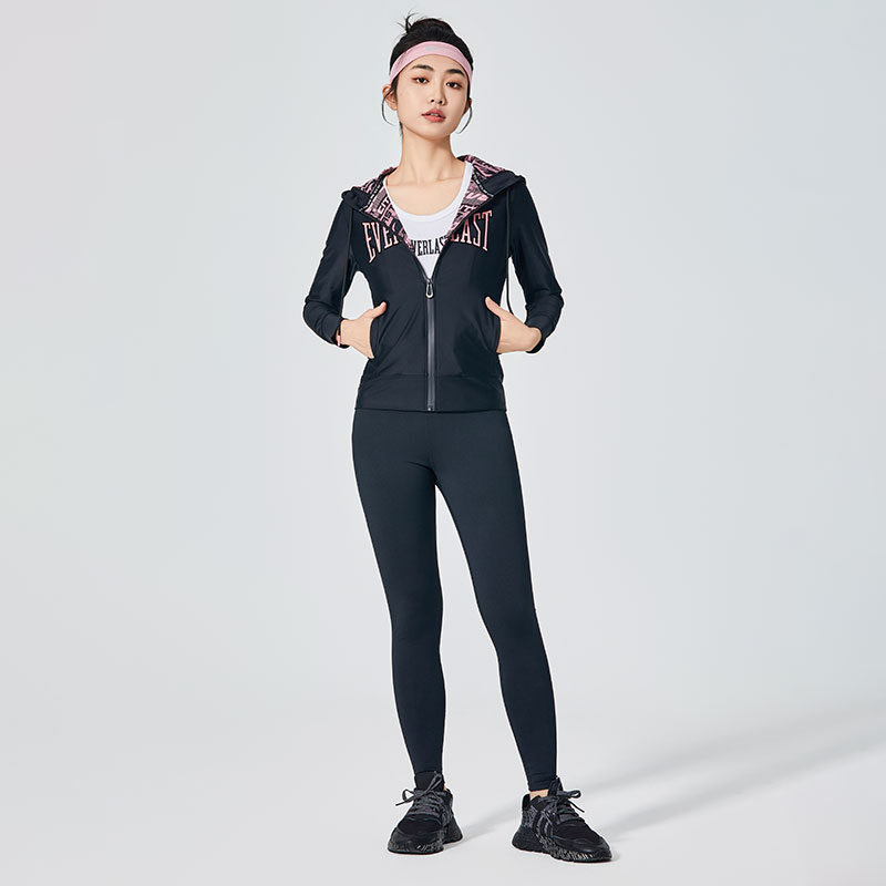 Emakumeen Pure Black Classic Kirol Leggings